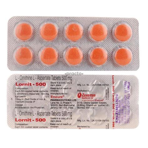 Lornit 500 Tablet: View Uses, Side Effects, Price and Substitutes.